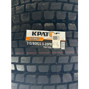 Автошина 315/80R22.5 KPATOS KTR67 20PR вед.